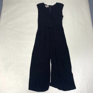 Black jumpsuit with wide leg